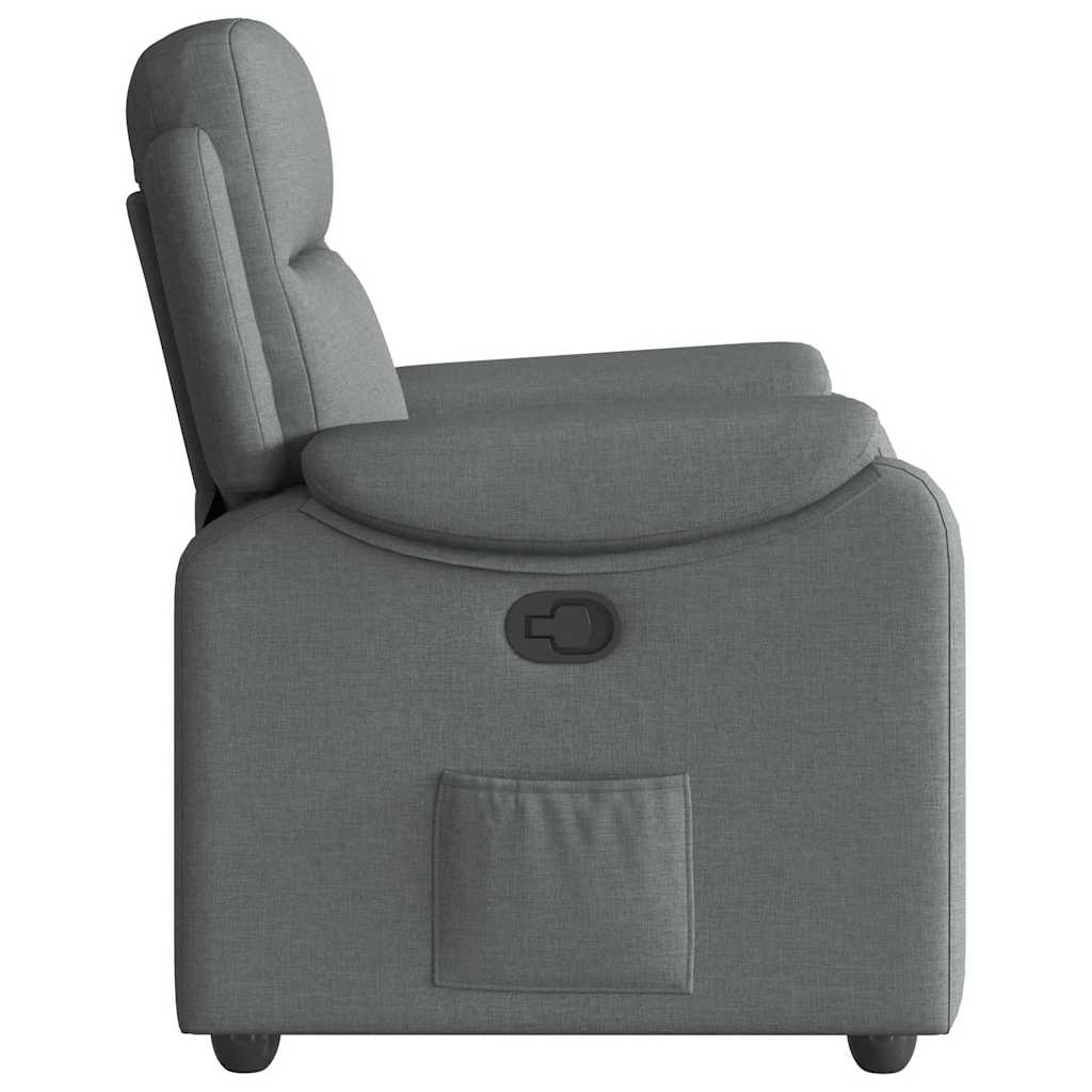 Fauteuil inclinable Gris foncé Tissu - XIOS