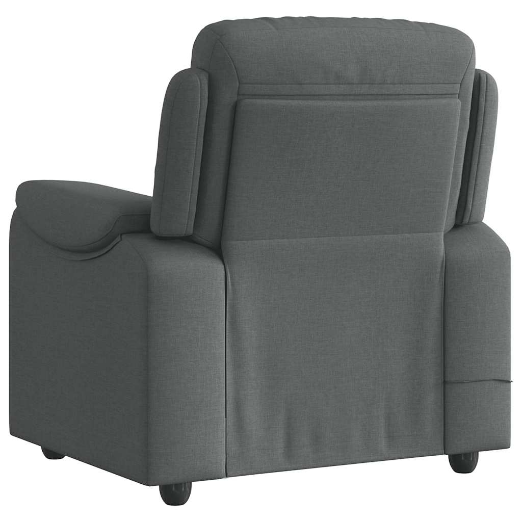 Fauteuil de massage inclinable Gris foncé Tissu - XIOS
