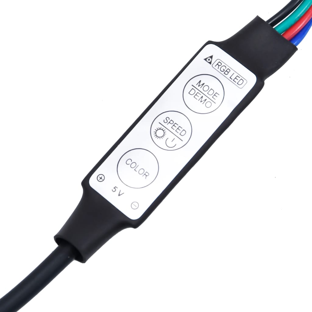 Armoires de chevet et lumières LED 2 pcs chêne fumé - XIOS