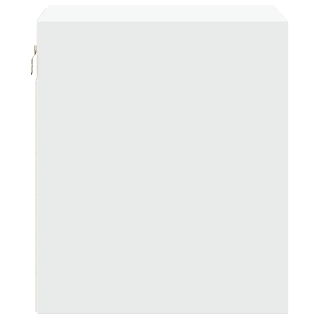 Tables de chevet murales avec lumières LED 2 pcs blanc - XIOS