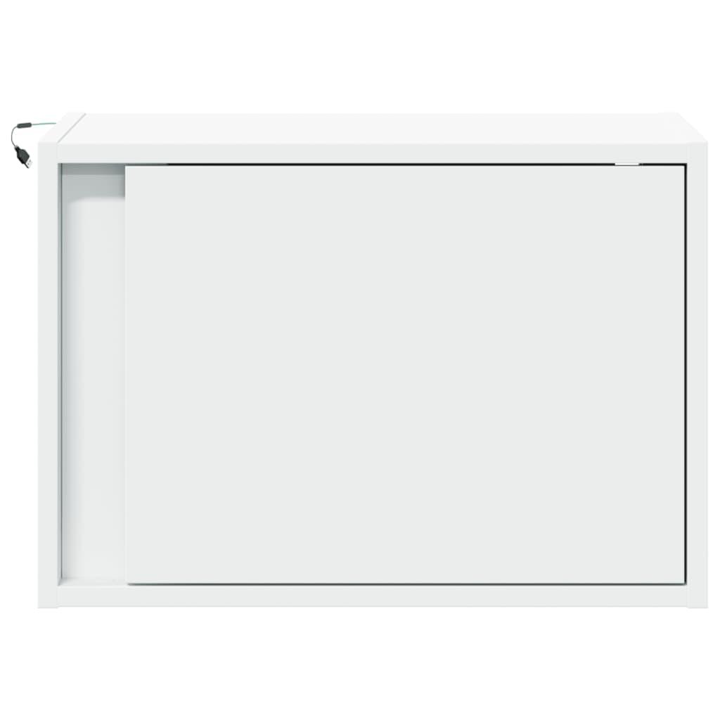 Table de chevet murale avec lumières LED blanc - XIOS