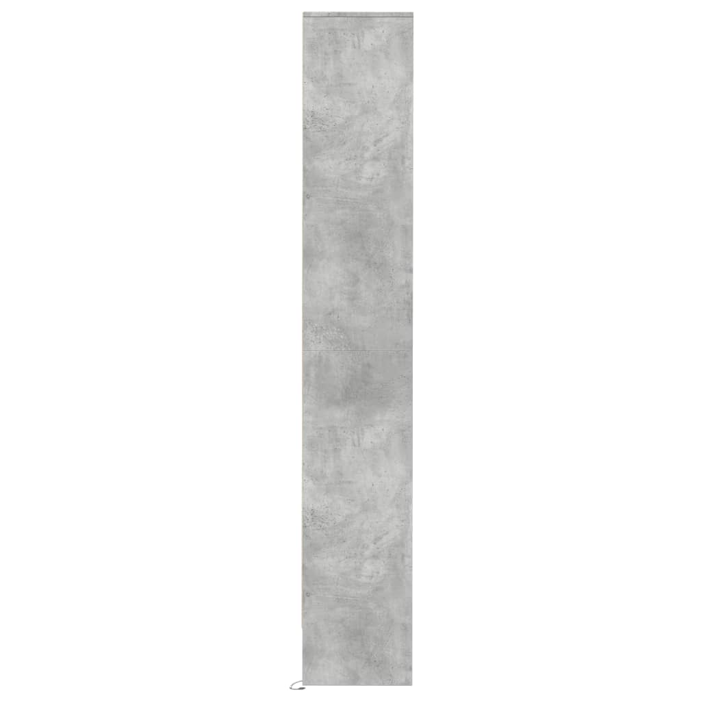 Buffet avec LED gris béton 36x32,5x200 cm bois d'ingénierie - XIOS