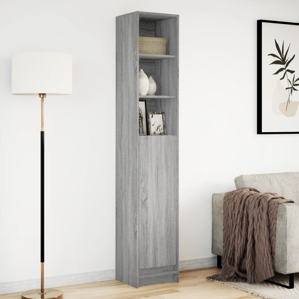 Buffet avec LED sonoma gris 36x32,5x200 cm bois d'ingénierie - XIOS