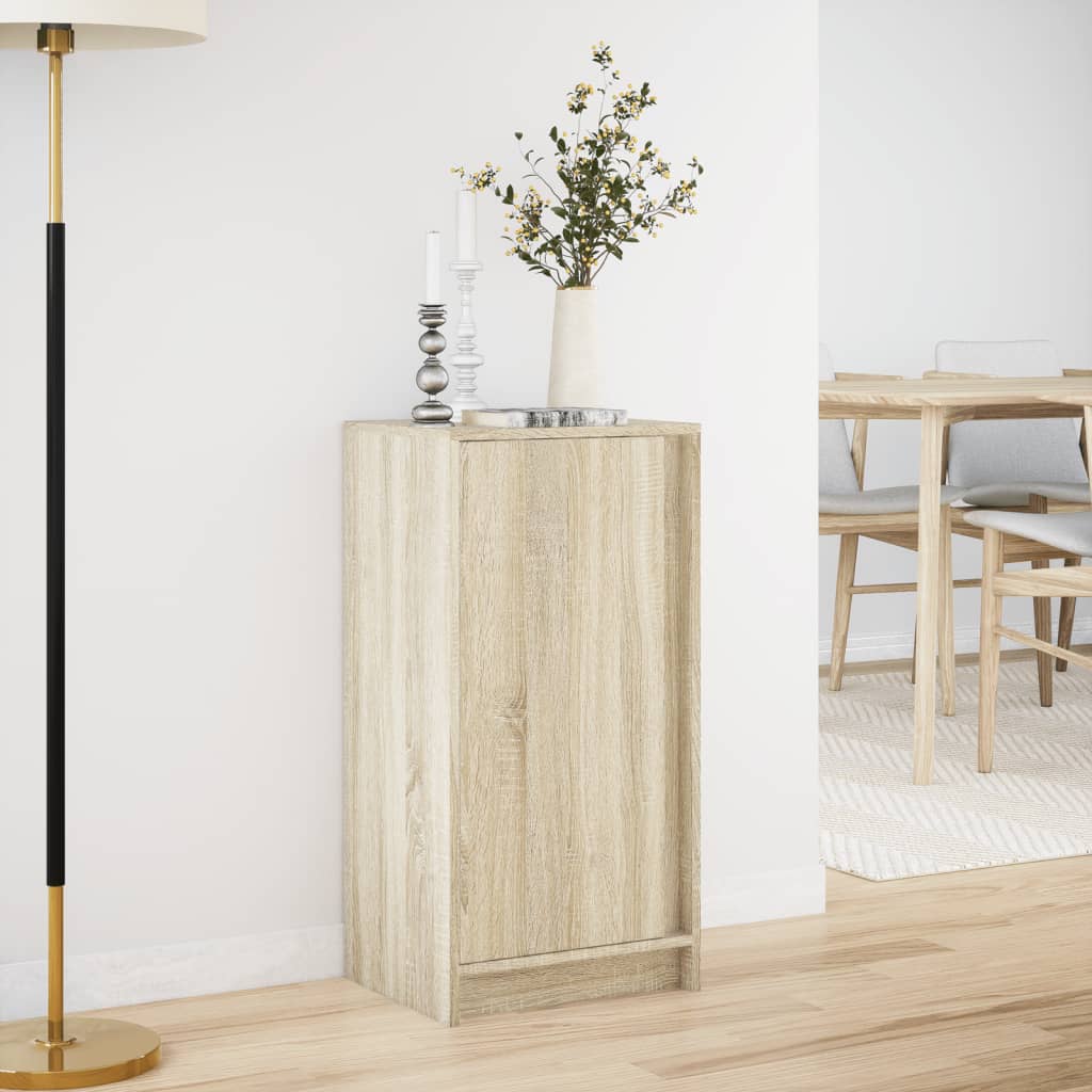 Buffet avec LED chêne sonoma 42,5x34x85 cm bois d'ingénierie - XIOS