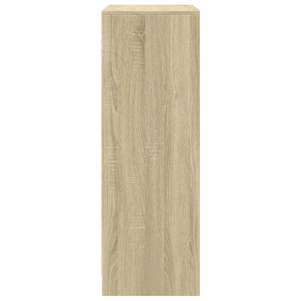 Buffet avec LED chêne sonoma 77x34x100 cm bois d'ingénierie - XIOS