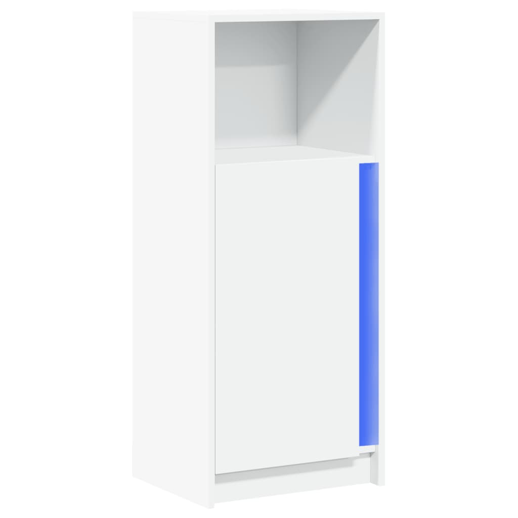 Buffet avec LED blanc 42,5x34x100 cm bois d'ingénierie - XIOS