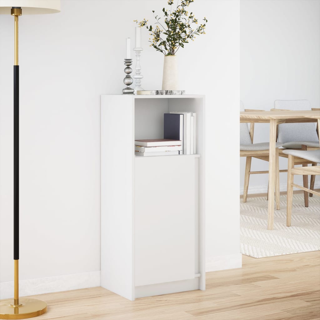 Buffet avec LED blanc 42,5x34x100 cm bois d'ingénierie - XIOS