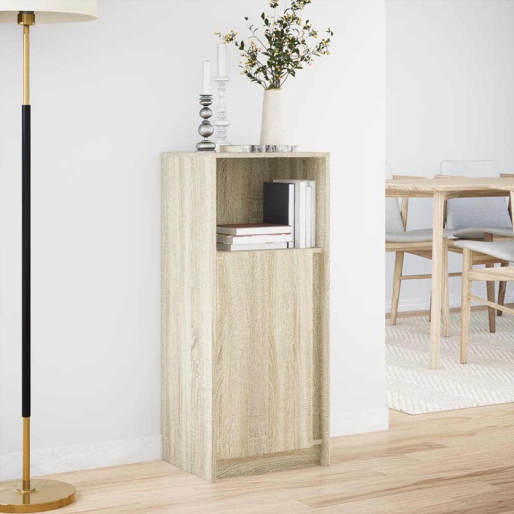Buffet avec LED chêne sonoma 42,5x34x100 cm bois d'ingénierie - XIOS