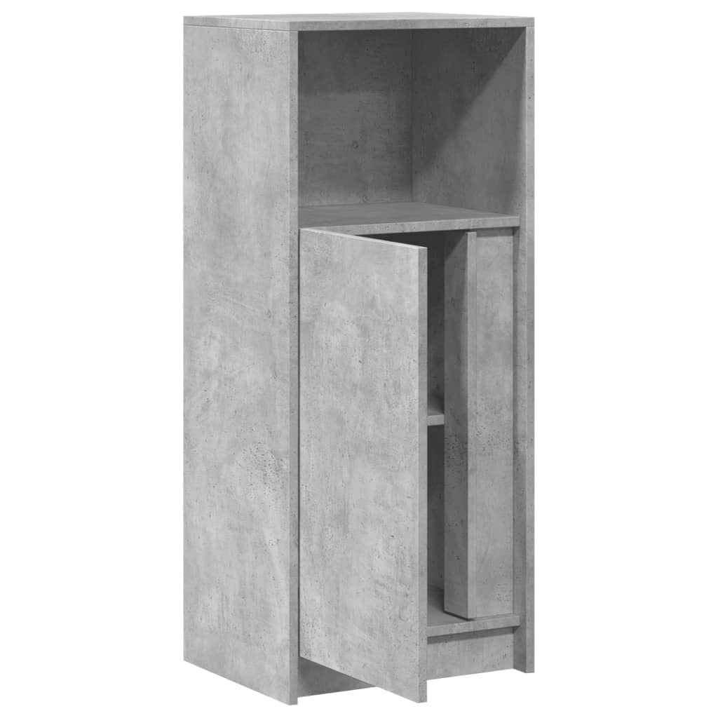 Buffet avec LED gris béton 42,5x34x100 cm bois d'ingénierie - XIOS