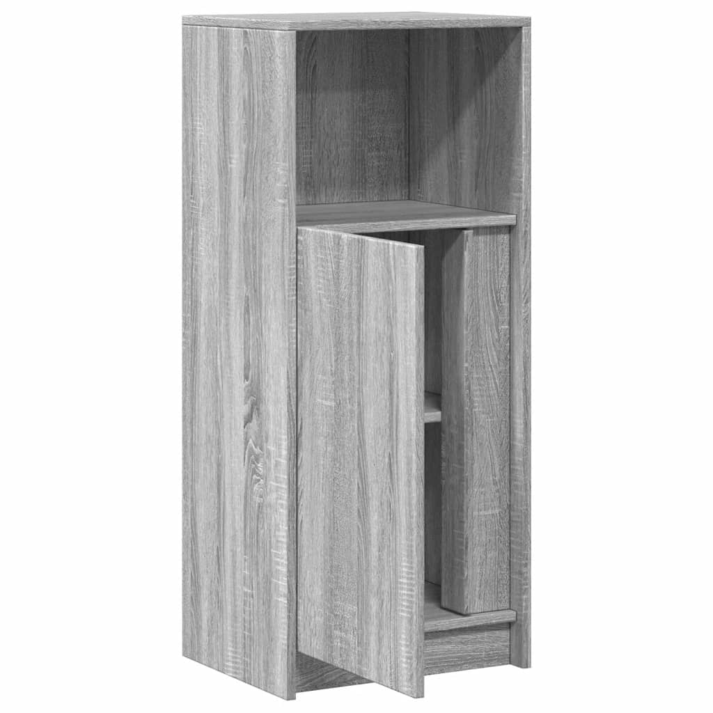 Buffet avec LED sonoma gris 42,5x34x100 cm bois d'ingénierie - XIOS