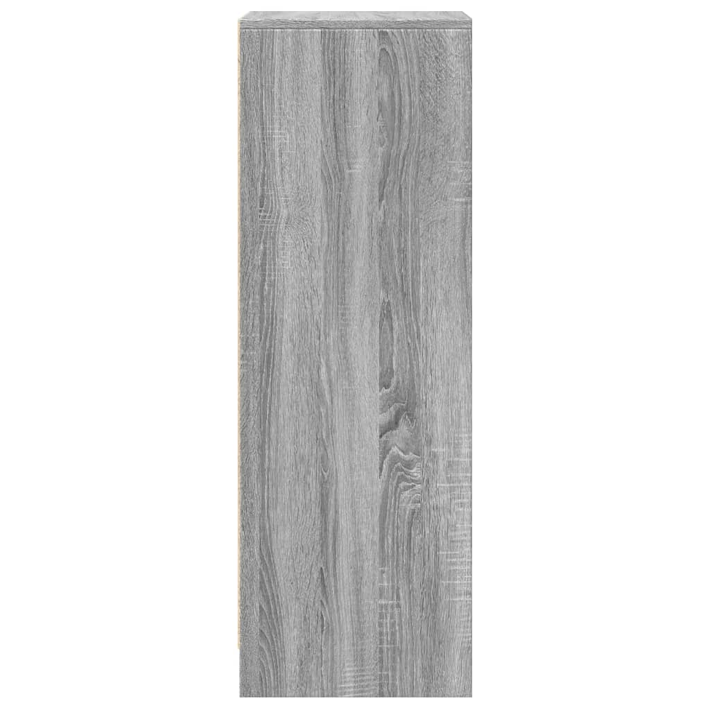 Buffet avec LED sonoma gris 42,5x34x100 cm bois d'ingénierie - XIOS