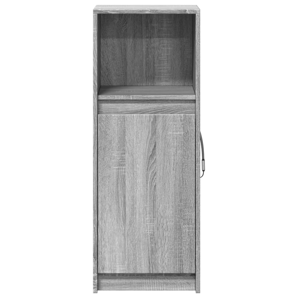 Buffet avec LED sonoma gris 38x34x100 cm bois d'ingénierie - XIOS