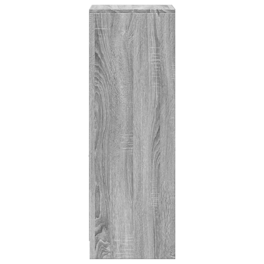 Buffet avec LED sonoma gris 38x34x100 cm bois d'ingénierie - XIOS