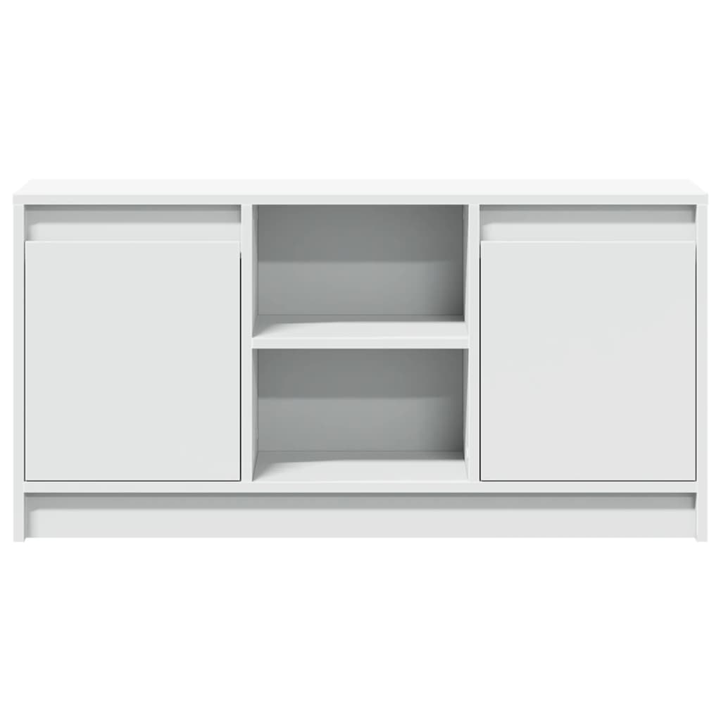 Meuble TV avec LED blanc 100x34x50 cm bois d'ingénierie Meubles TV vidaXL   