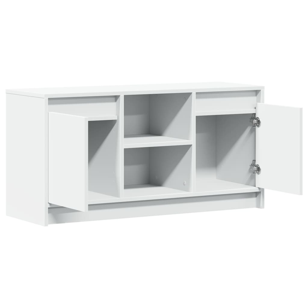Meuble TV avec LED blanc 100x34x50 cm bois d'ingénierie Meubles TV vidaXL   