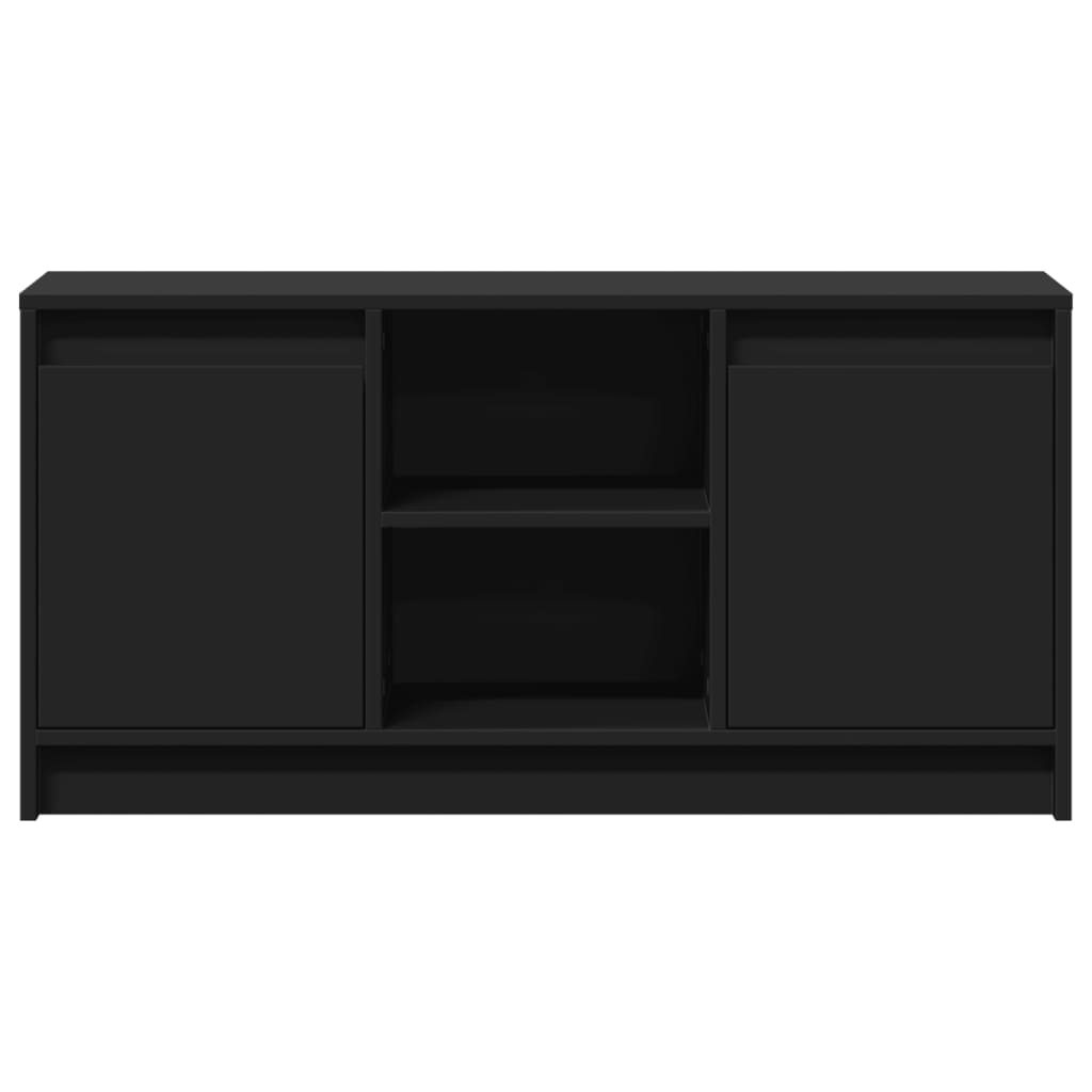 Meuble TV avec LED noir 100x34x50 cm bois d'ingénierie - XIOS