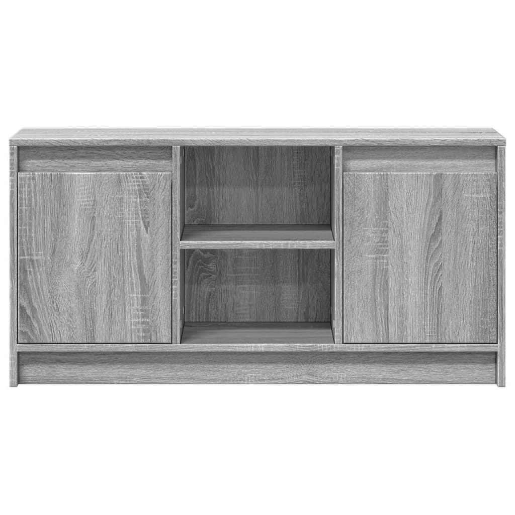 Meuble TV avec LED sonoma gris 100x34x50 cm bois d'ingénierie - XIOS