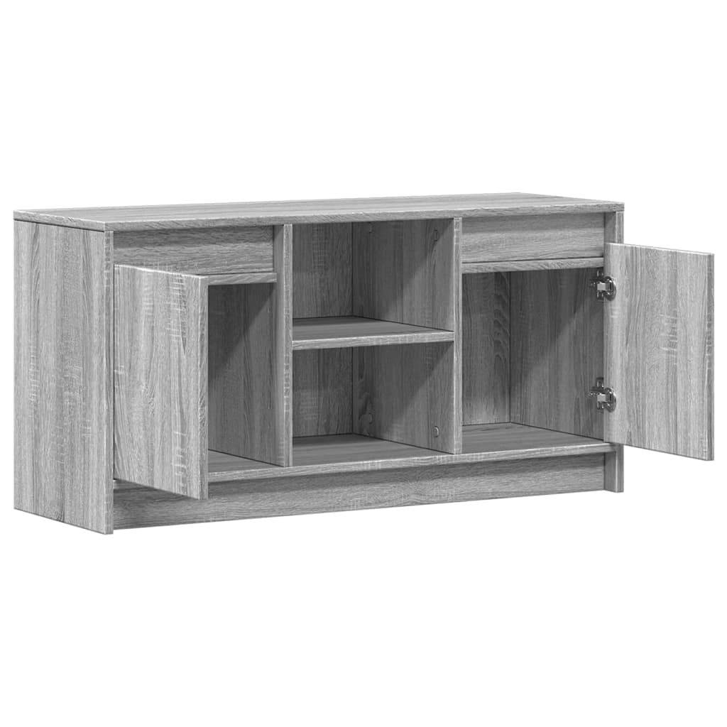 Meuble TV avec LED sonoma gris 100x34x50 cm bois d'ingénierie - XIOS