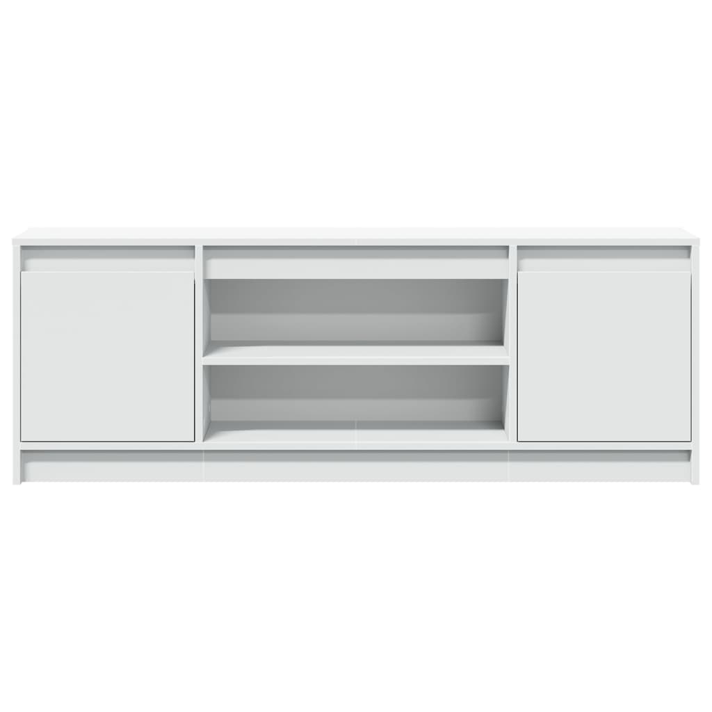 Meuble TV avec LED blanc 139,5x34x50 cm bois d'ingénierie - XIOS