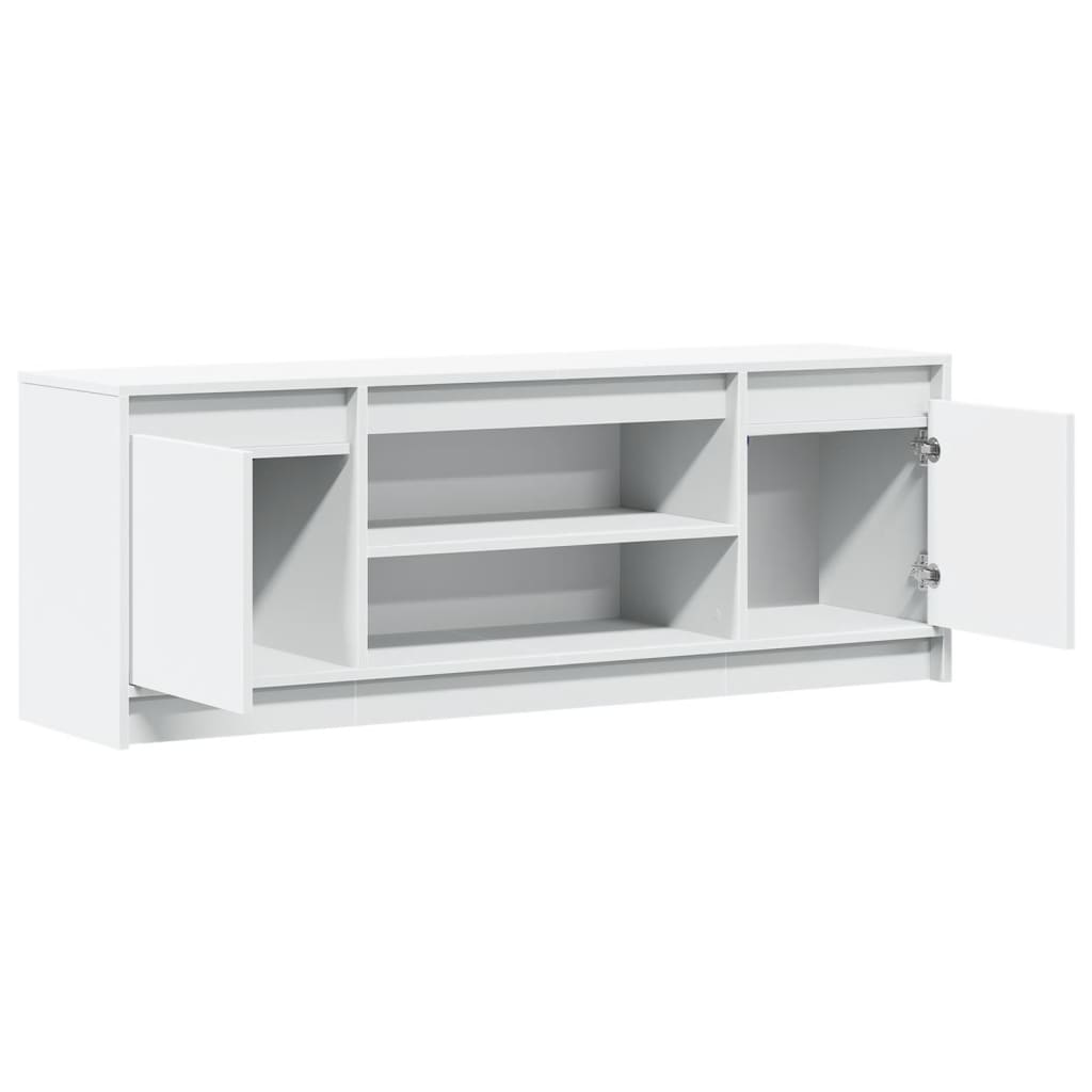 Meuble TV avec LED blanc 139,5x34x50 cm bois d'ingénierie - XIOS