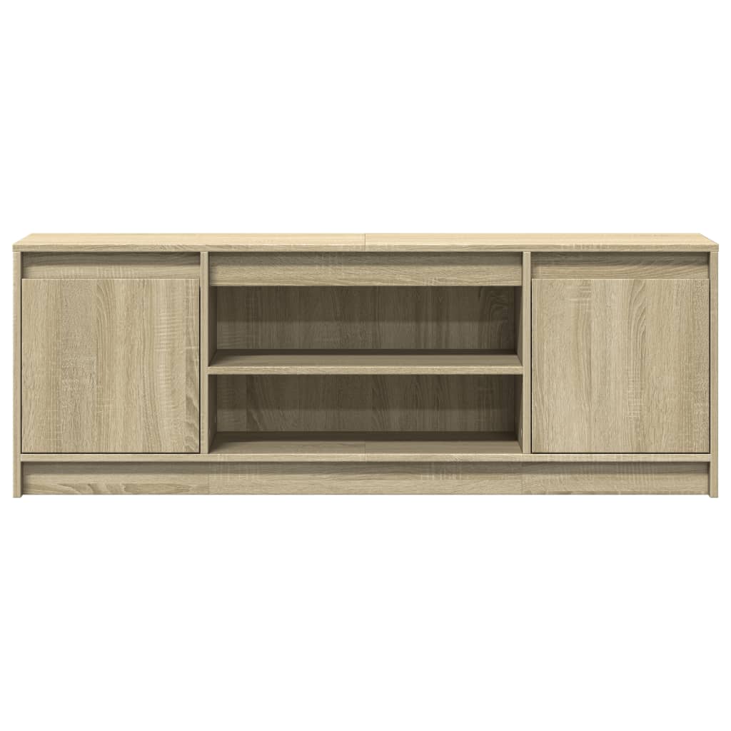 Meuble TV avec LED chêne sonoma 139,5x34x50cm bois d'ingénierie - XIOS