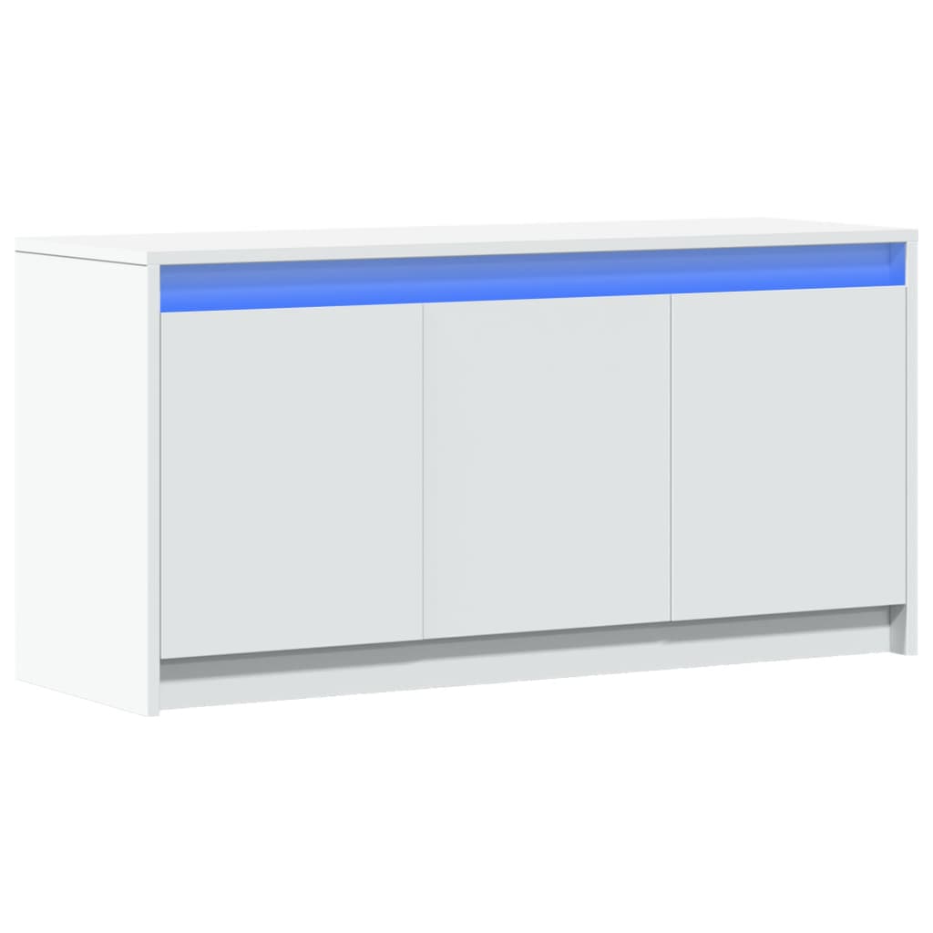 Meuble TV avec LED blanc 100x34x50 cm bois d'ingénierie - XIOS
