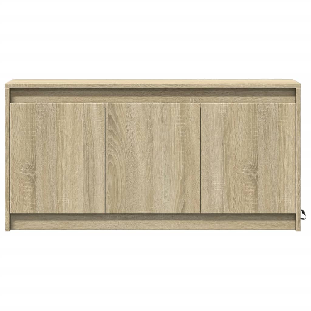 Meuble TV avec LED chêne sonoma 100x34x50 cm bois d'ingénierie - XIOS
