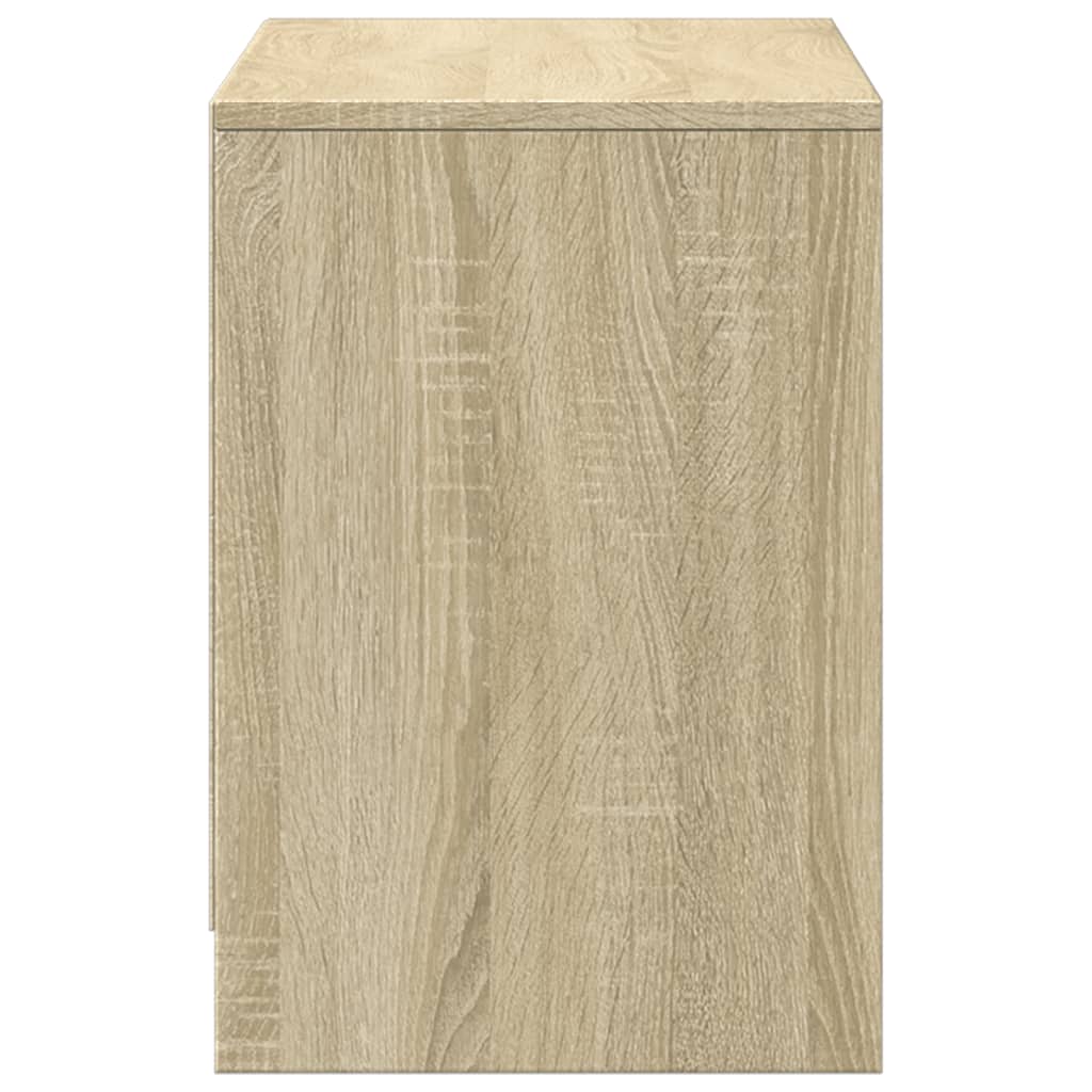 Meuble TV avec LED chêne sonoma 100x34x50 cm bois d'ingénierie - XIOS