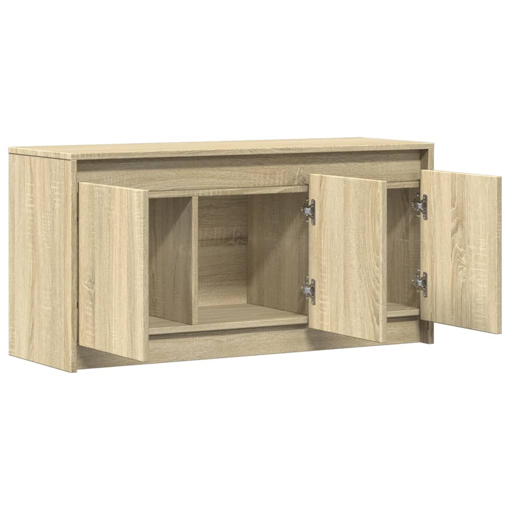 Meuble TV avec LED chêne sonoma 100x34x50 cm bois d'ingénierie - XIOS