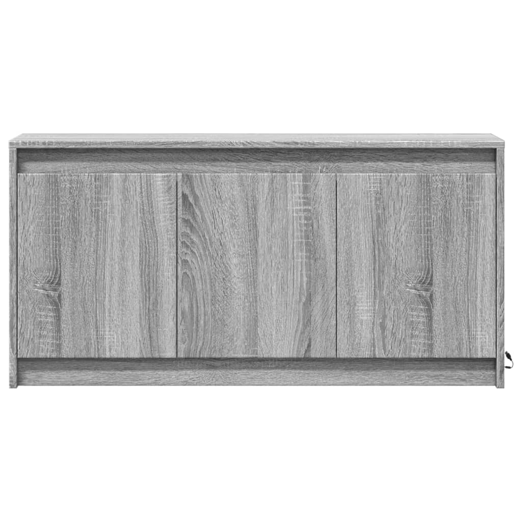 Meuble TV avec LED sonoma gris 100x34x50 cm bois d'ingénierie - XIOS