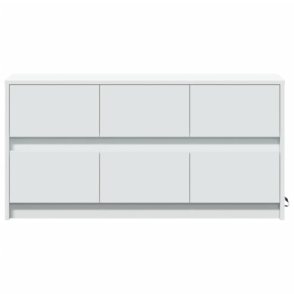 Meuble TV avec LED blanc 100x34x50 cm bois d'ingénierie - XIOS
