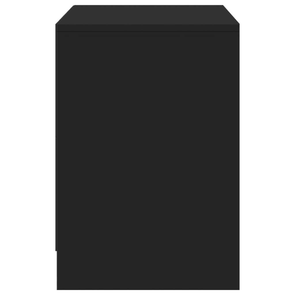 Meuble TV avec LED noir 100x34x50 cm bois d'ingénierie - XIOS