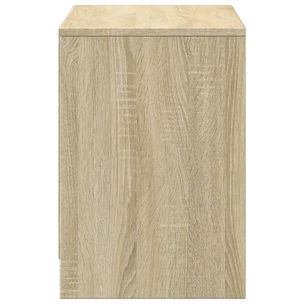 Meuble TV avec LED chêne sonoma 100x34x50 cm bois d'ingénierie - XIOS