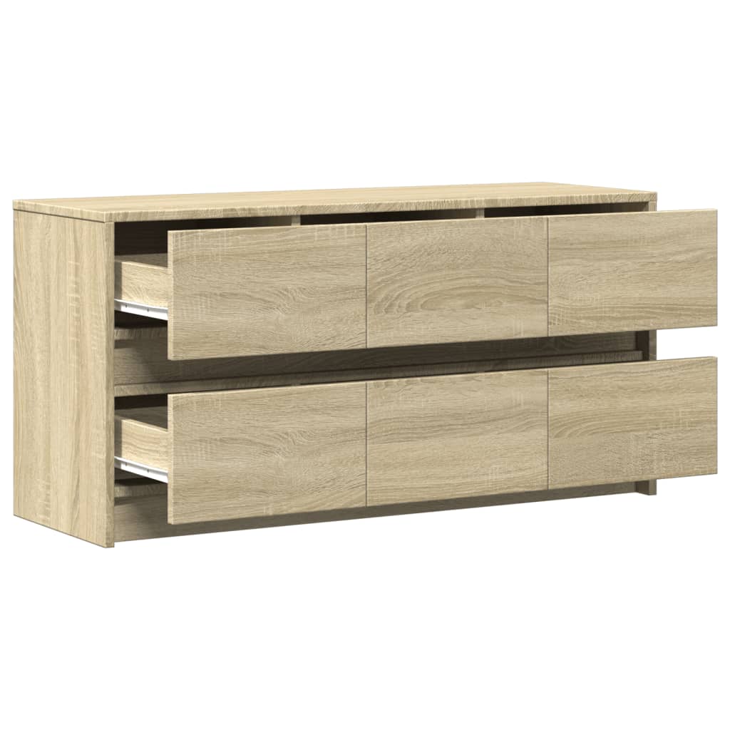 Meuble TV avec LED chêne sonoma 100x34x50 cm bois d'ingénierie - XIOS