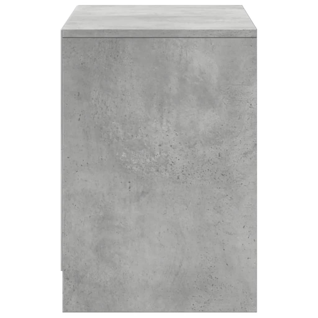 Meuble TV avec LED gris béton 100x34x50 cm bois d'ingénierie - XIOS