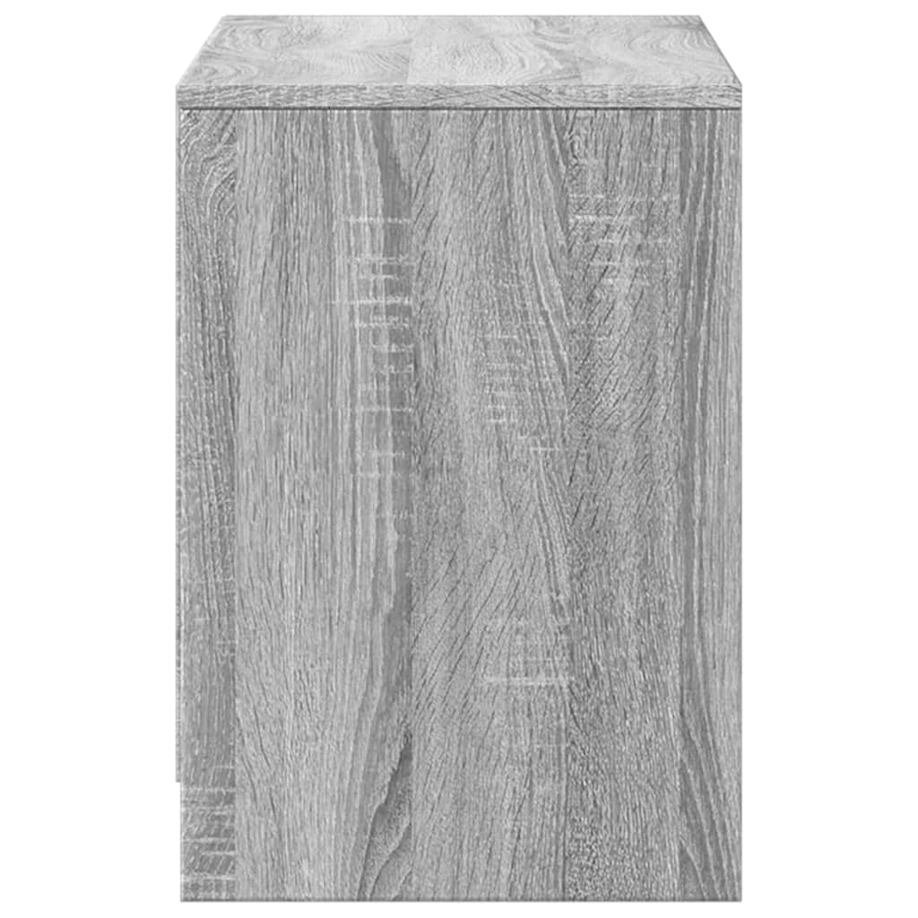 Meuble TV avec LED sonoma gris 100x34x50 cm bois d'ingénierie - XIOS