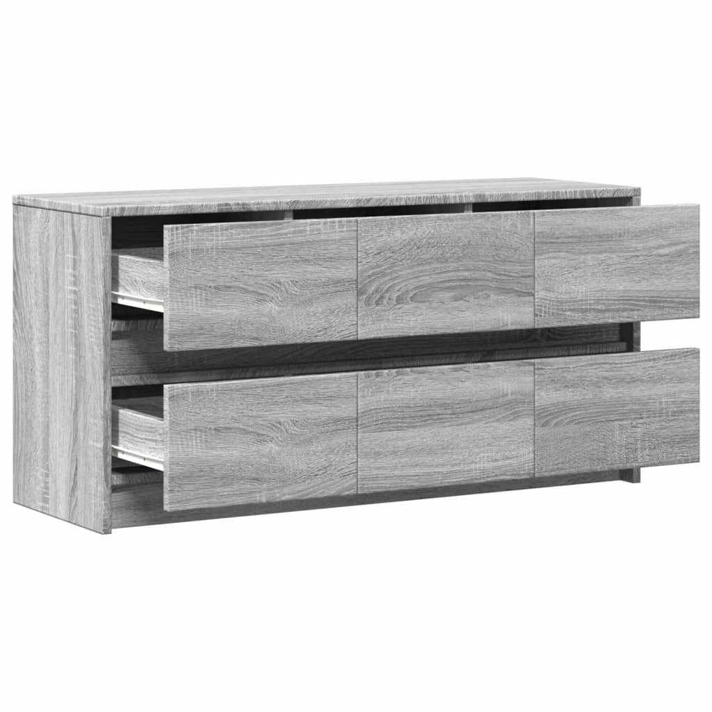 Meuble TV avec LED sonoma gris 100x34x50 cm bois d'ingénierie - XIOS