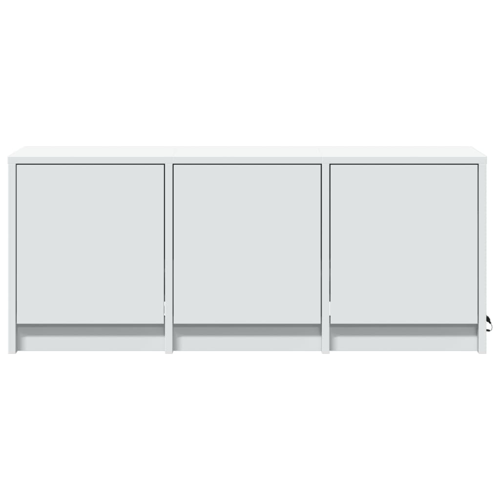 Meuble TV avec LED blanc 97x34x40 cm bois d'ingénierie - XIOS