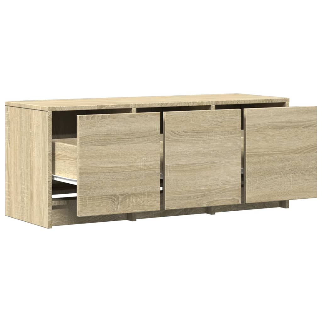 Meuble TV avec LED chêne sonoma 97x34x40 cm bois d'ingénierie - XIOS