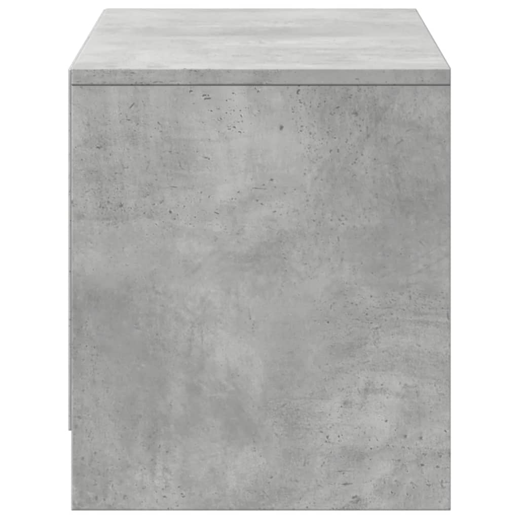 Meuble TV avec LED gris béton 97x34x40 cm bois d'ingénierie - XIOS