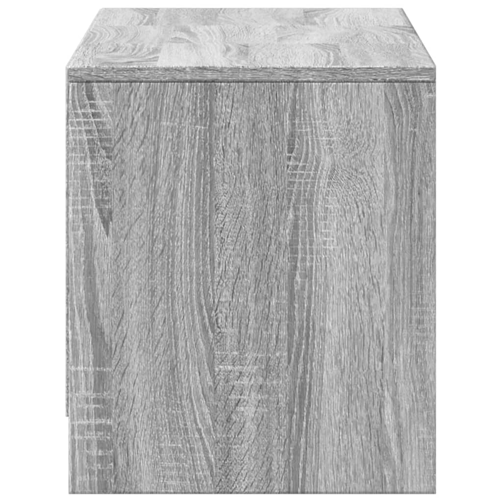 Meuble TV avec LED sonoma gris 97x34x40 cm bois d'ingénierie - XIOS