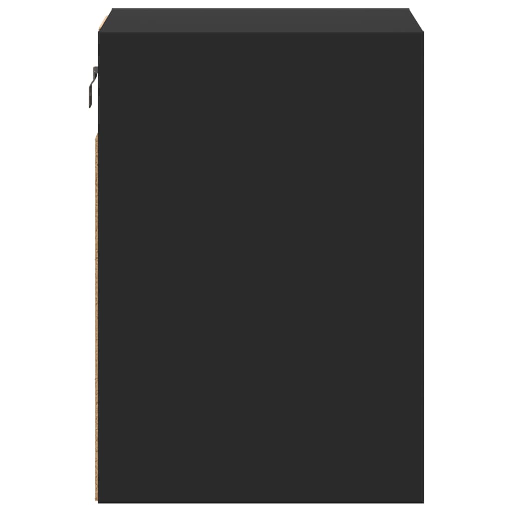 Meubles TV muraux avec lumières LED 2 pcs noir 41x31x45 cm Meubles TV vidaXL   