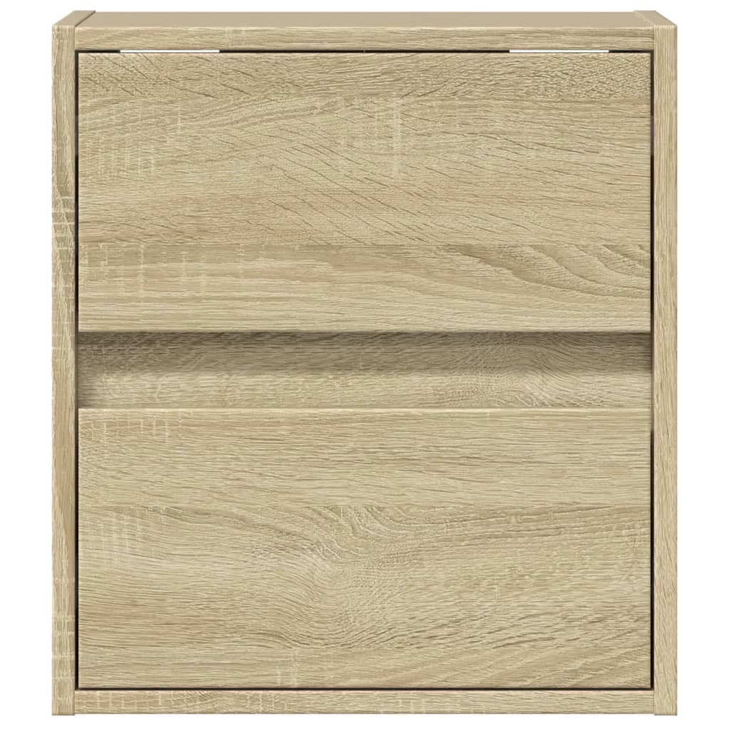 Meuble TV mural avec lumières LED chêne sonoma 41x31x45 cm - XIOS
