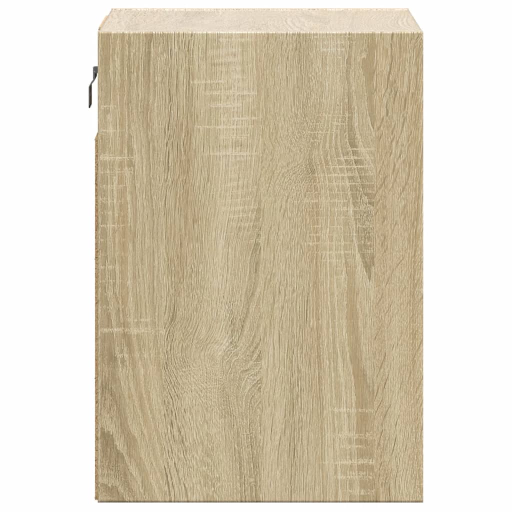 Meubles TV muraux lumières LED 2 pcs chêne sonoma 41x31x45 cm Meubles TV vidaXL   