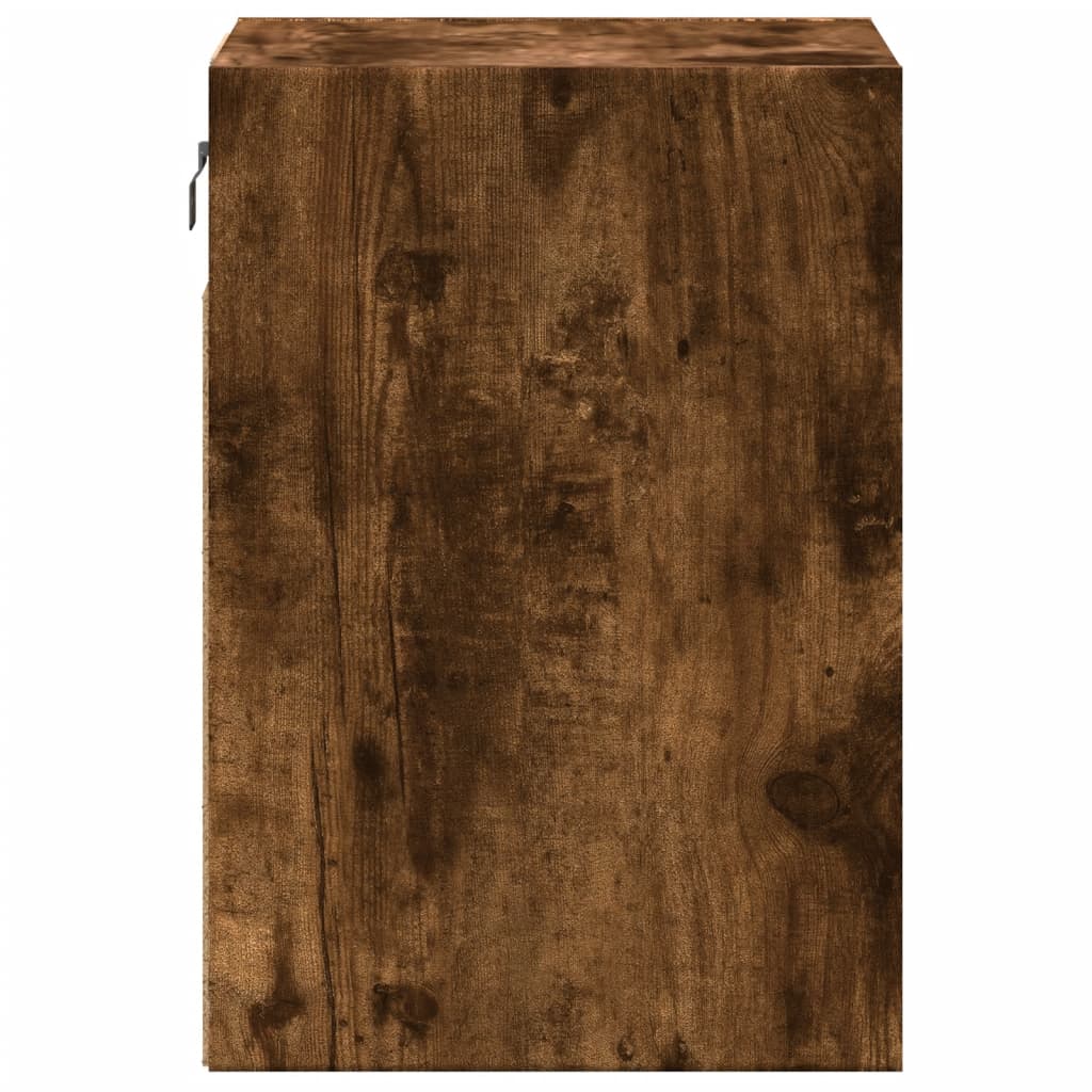 Meubles TV muraux et lumières LED 2 pcs chêne fumé 41x31x45 cm Meubles TV vidaXL   