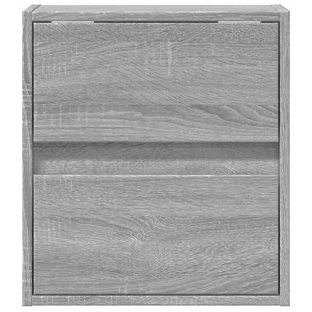 Meubles TV muraux et lumières LED 2 pcs sonoma gris 41x31x45 cm Meubles TV vidaXL   