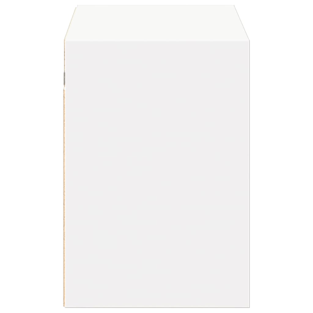 Meuble TV mural avec lumières LED blanc 100x31x45 cm - XIOS