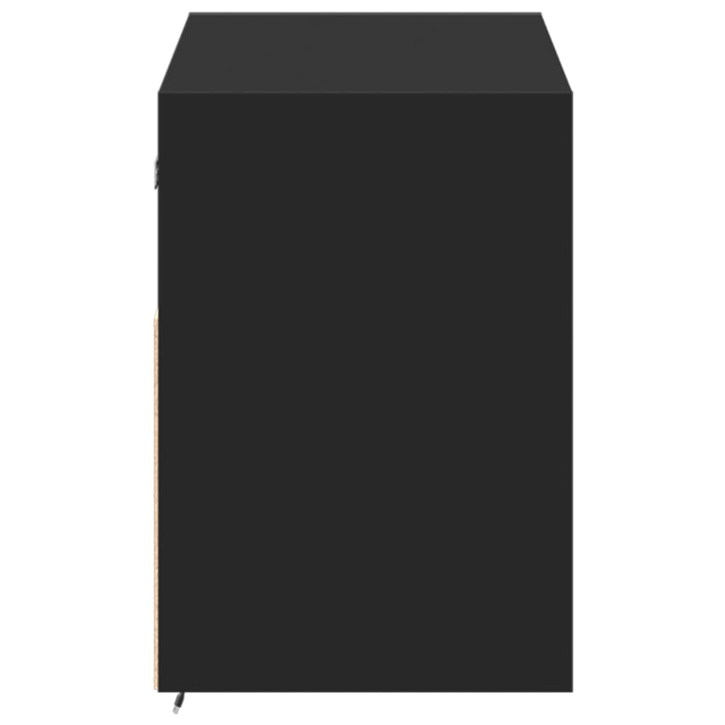 Meuble TV mural avec lumières LED noir 100x31x45 cm - XIOS