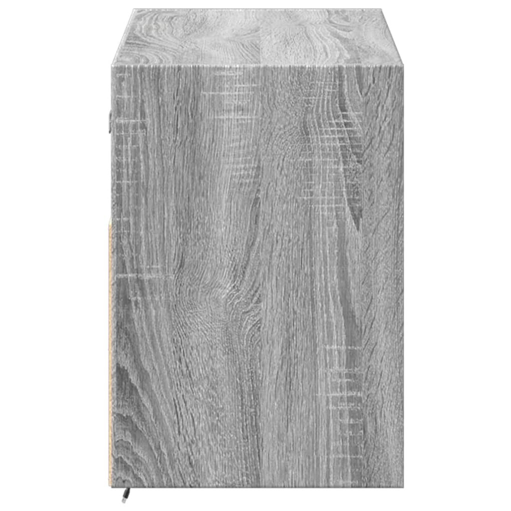 Meuble TV mural avec lumières LED sonoma gris 100x31x45 cm - XIOS