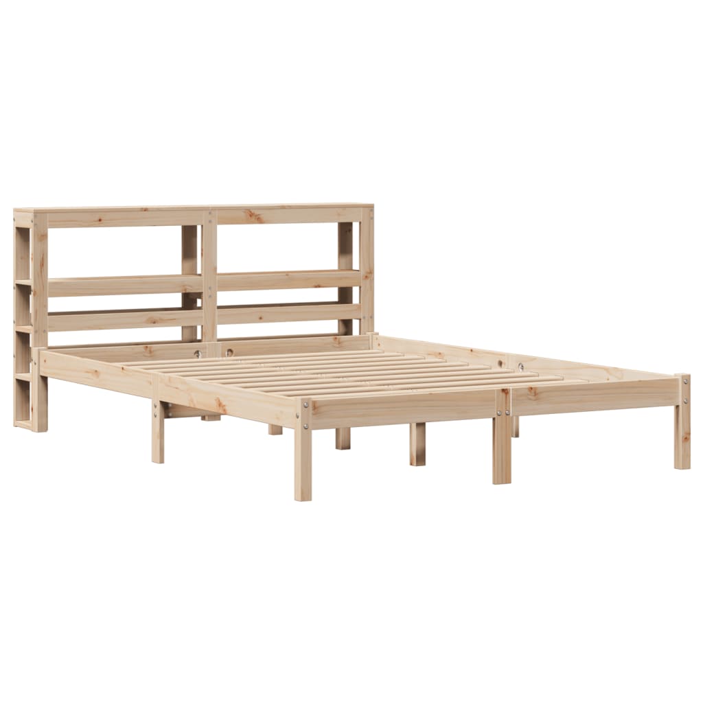 Cadre de lit sans matelas 120x190 cm bois de pin massif - XIOS